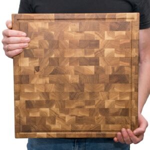 Торцева обробна дошка 40х40х4 з масиву дуба